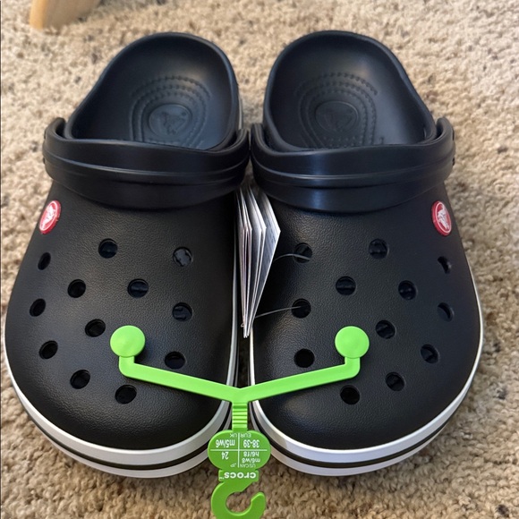CROCS Unisex Black with White Trim - Picture 4 of 6